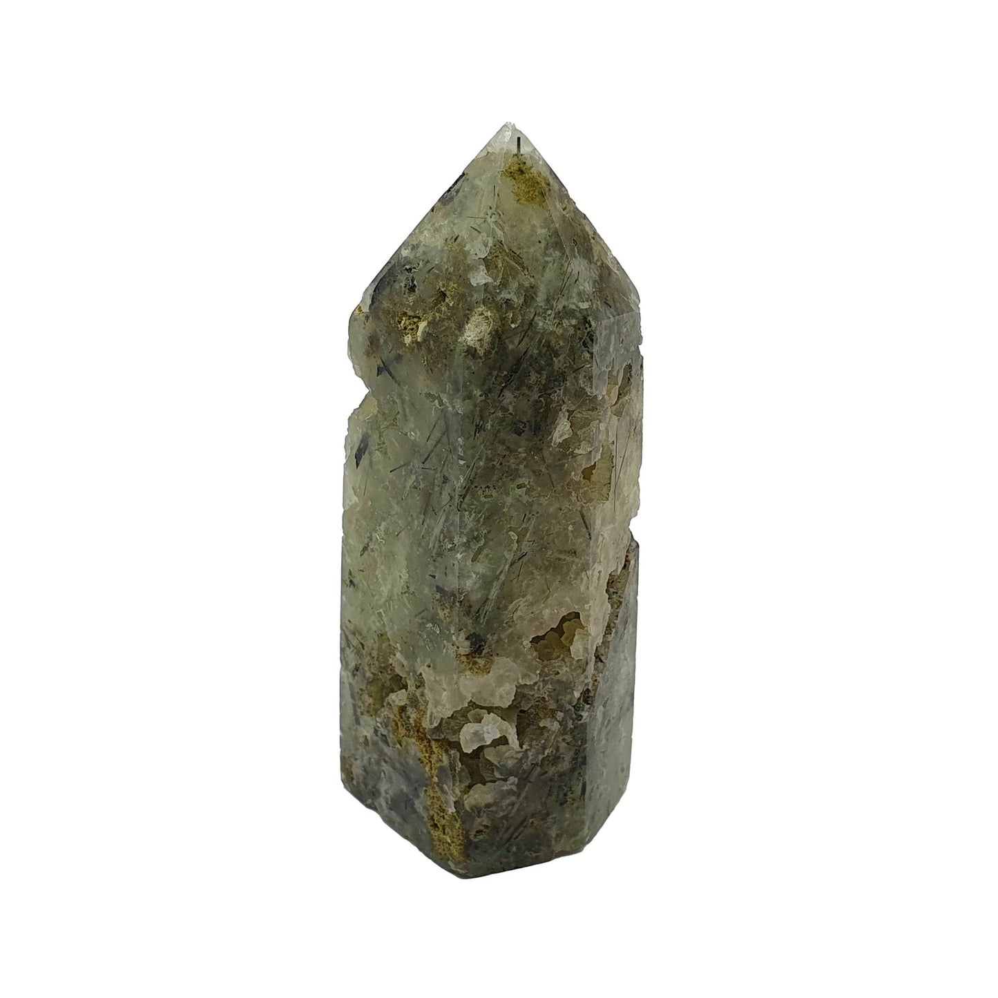 Prehnite Druzy Polished Point - Daughter of Swords