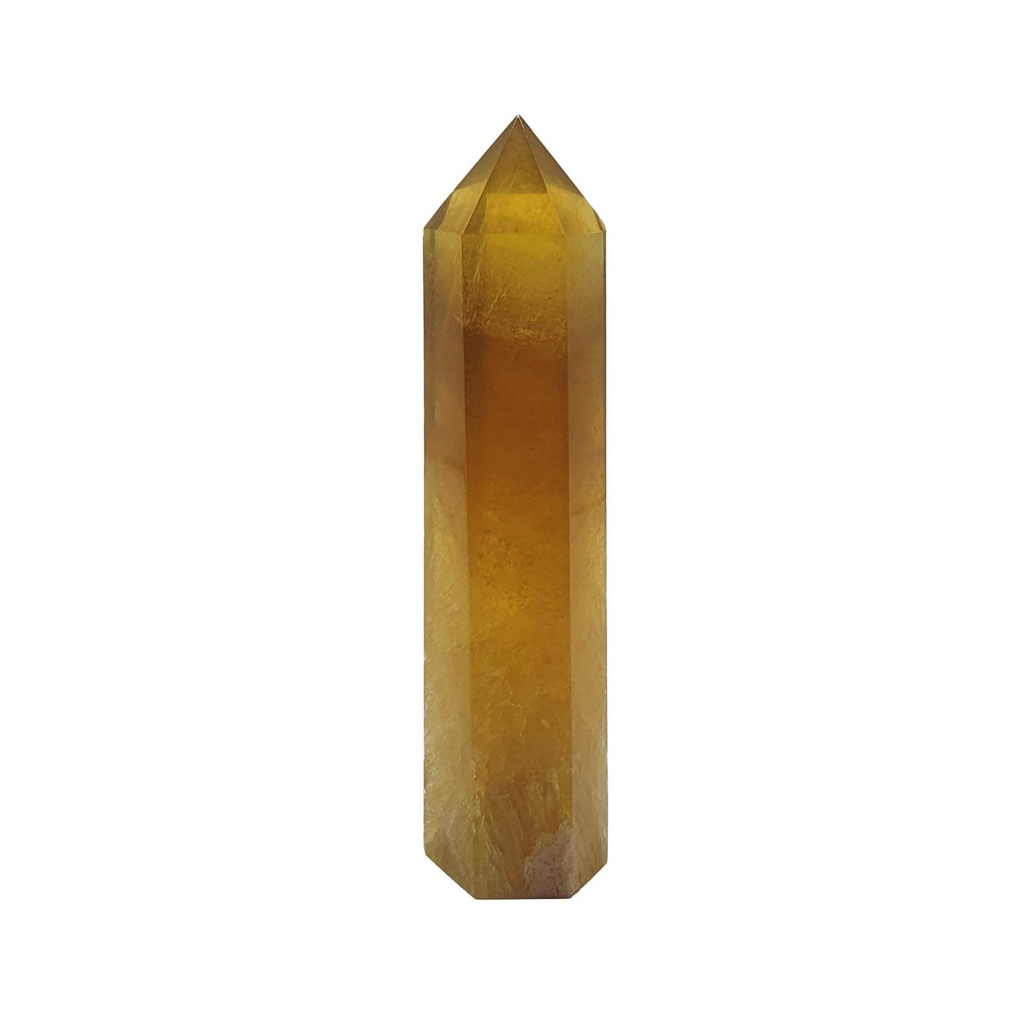 Yellow Fluorite Polished Point - Daughter of Swords