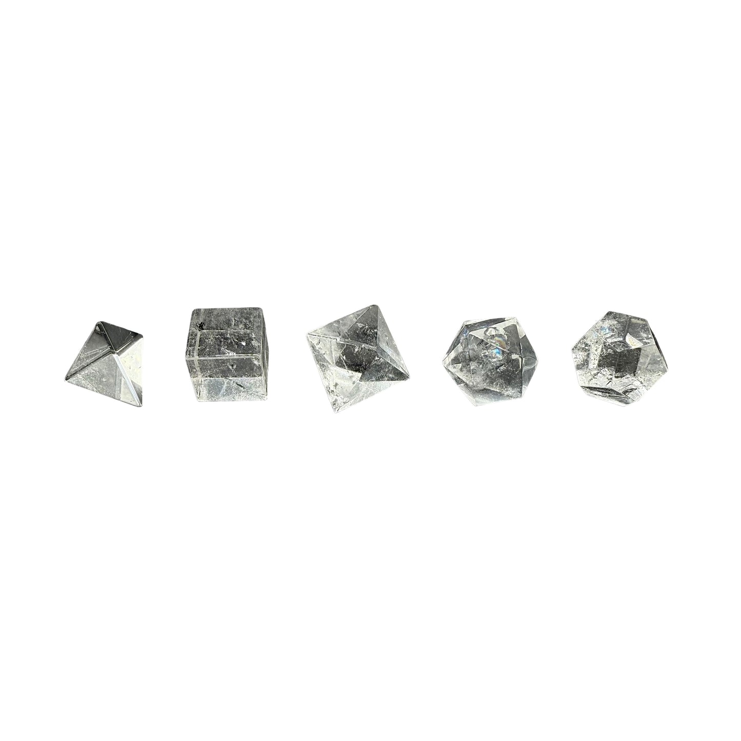 Clear Quartz Sacred Geometry Set