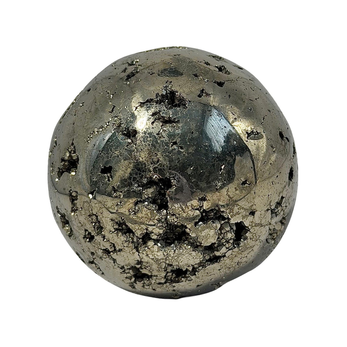 Pyrite Druzy Sphere
