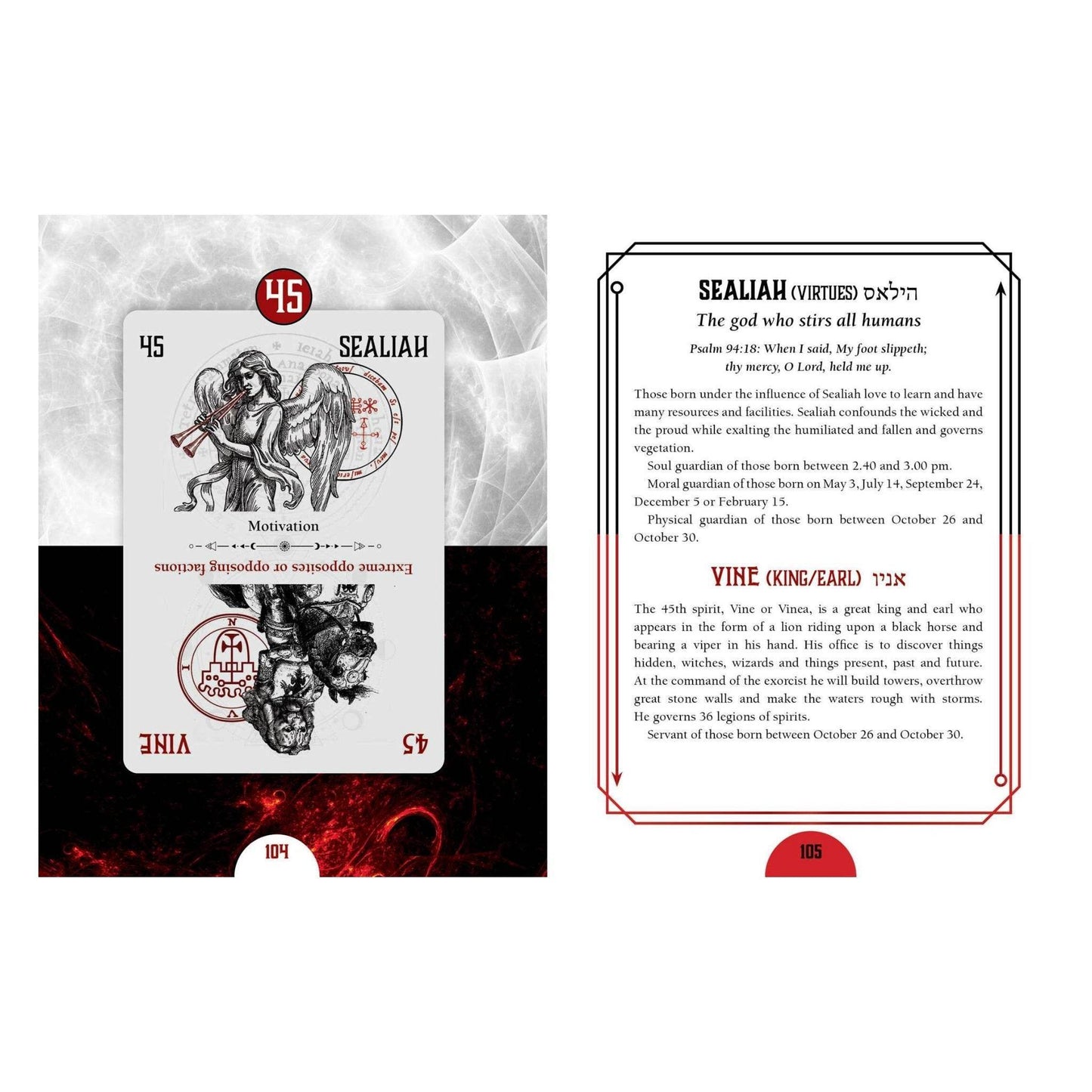 Oracle of Heaven and Hell Deck - Daughter of Swords