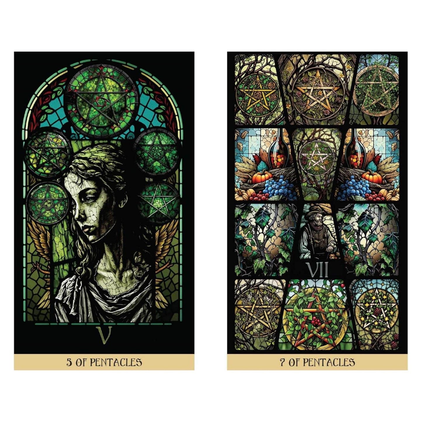 The Stained Glass Tarot - Daughter of Swords