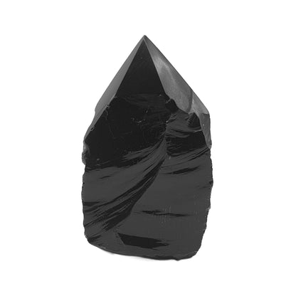 Black Obsidian Semi Polished Point - Daughter of Swords