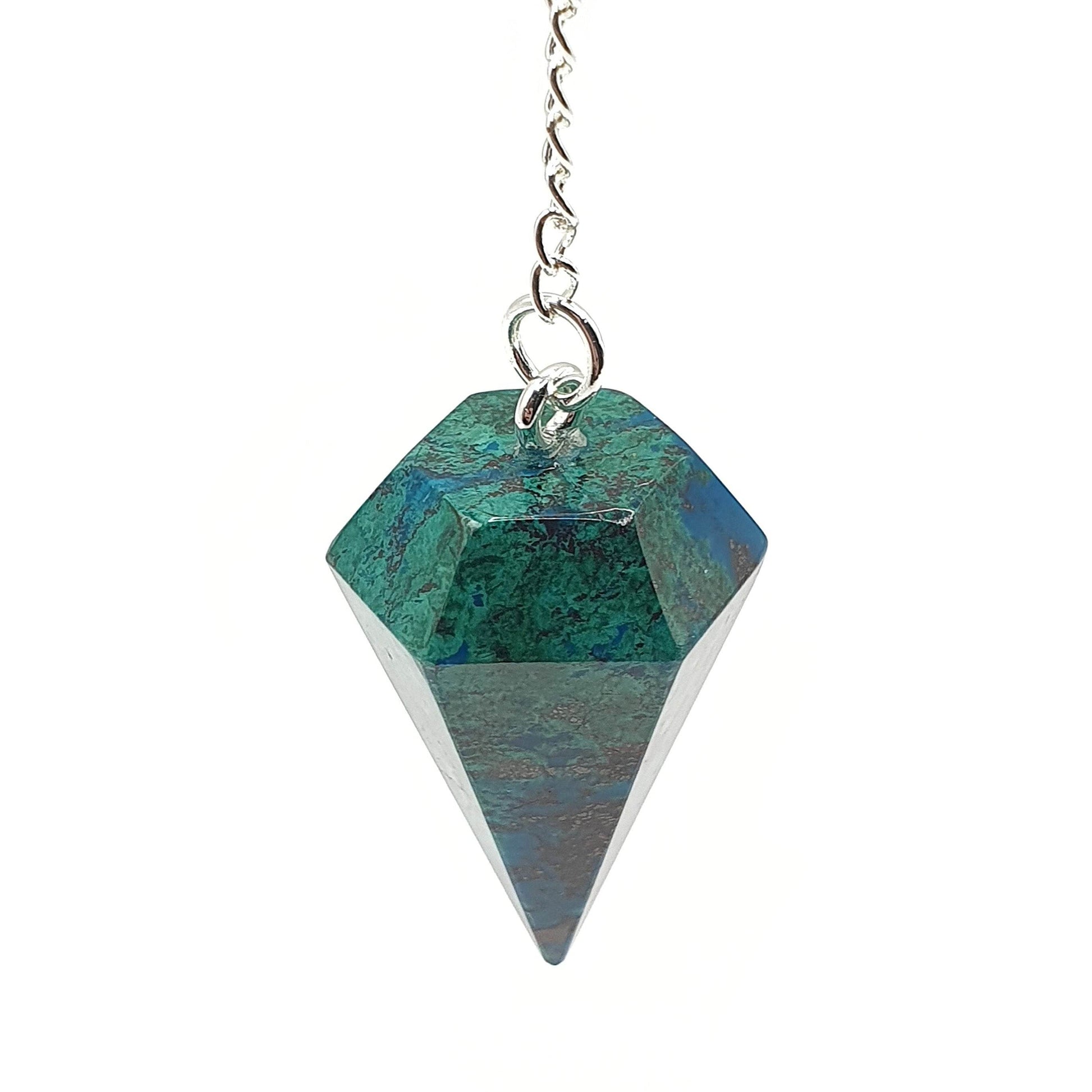 Chrysocolla Pendulum - Daughter of Swords