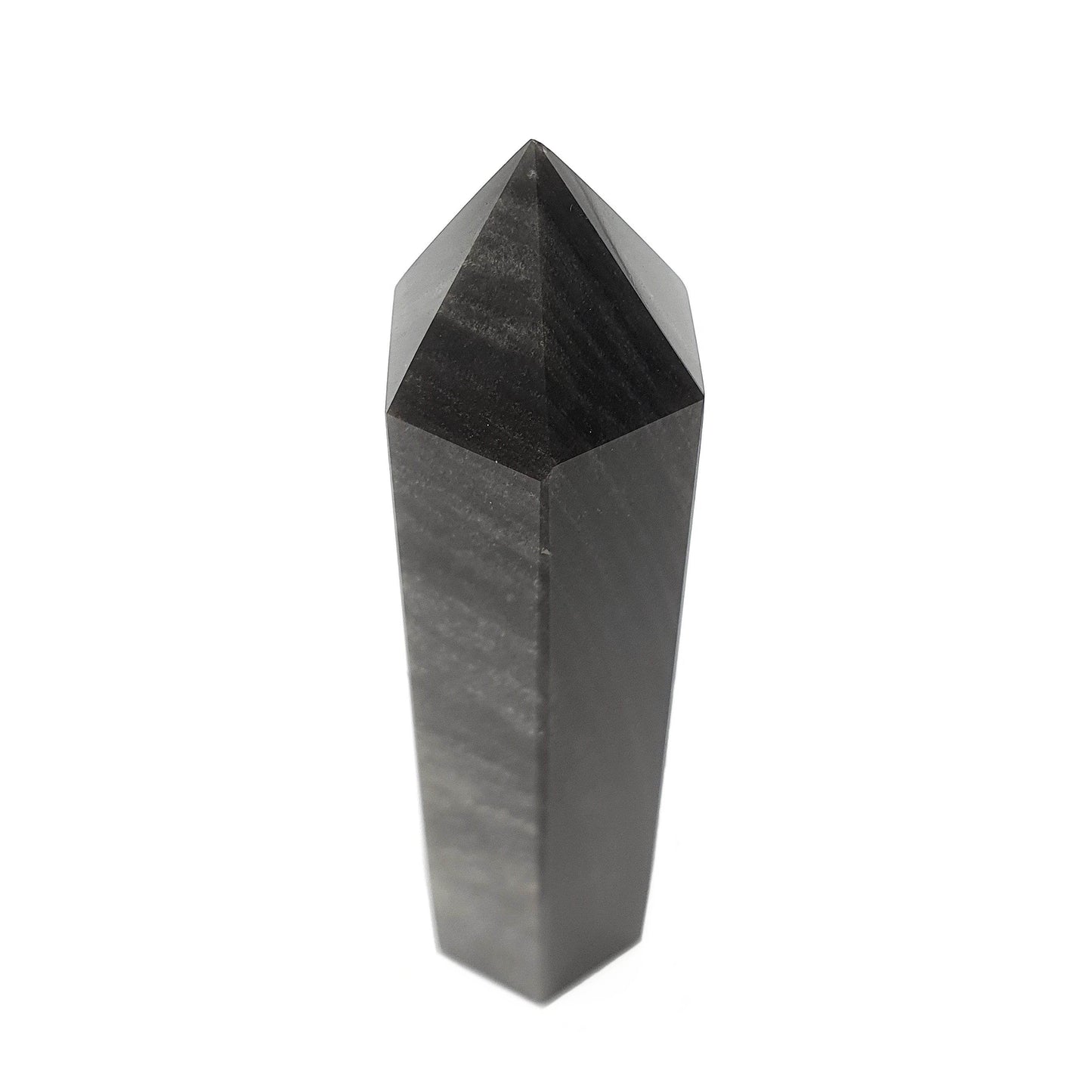 Silver Sheen Obisidian Polished Point - Daughter of Swords