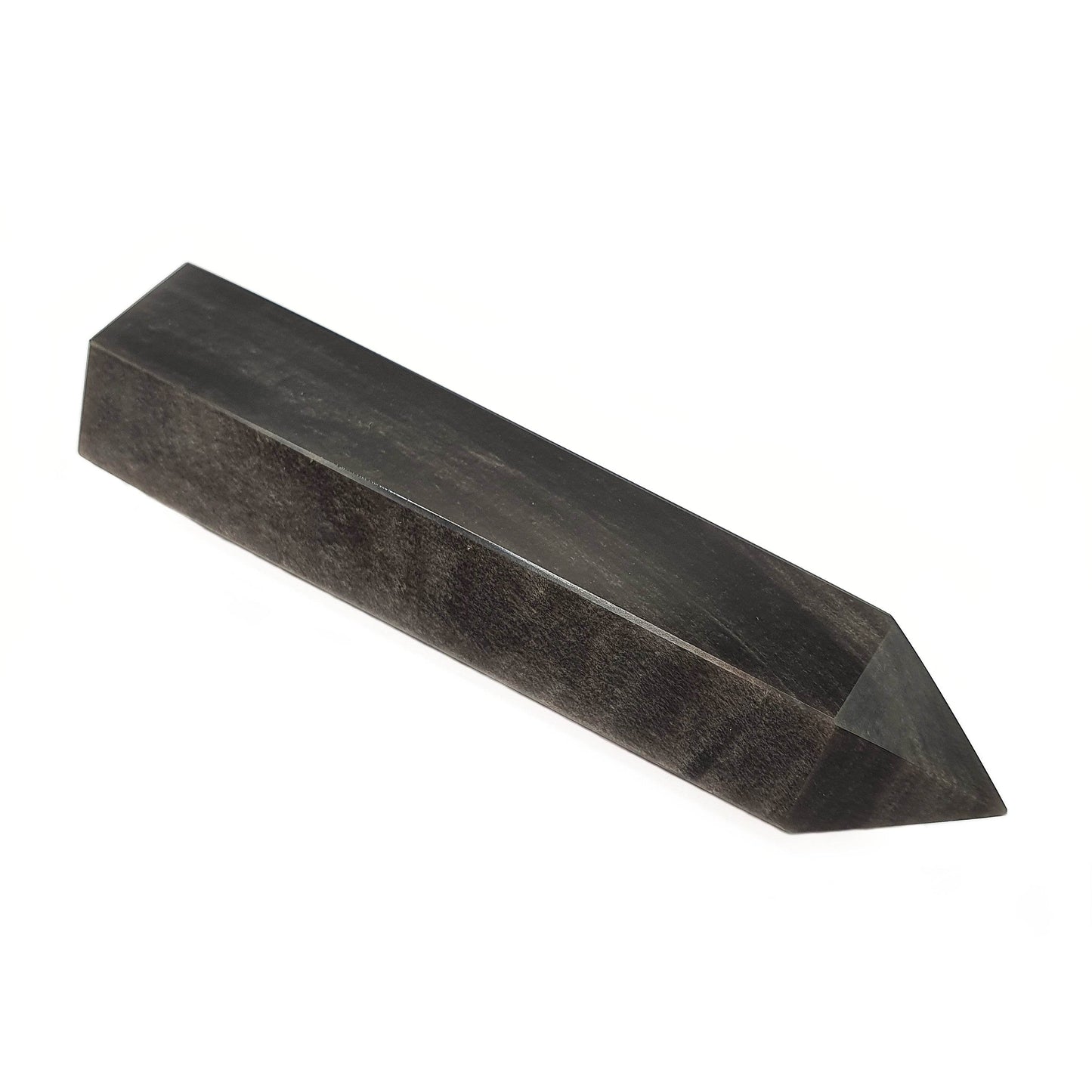 Silver Sheen Obisidian Polished Point - Daughter of Swords