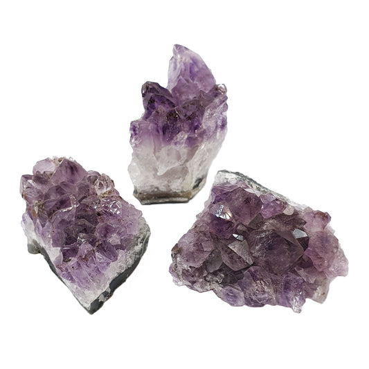 Amethyst Clusters x 3
