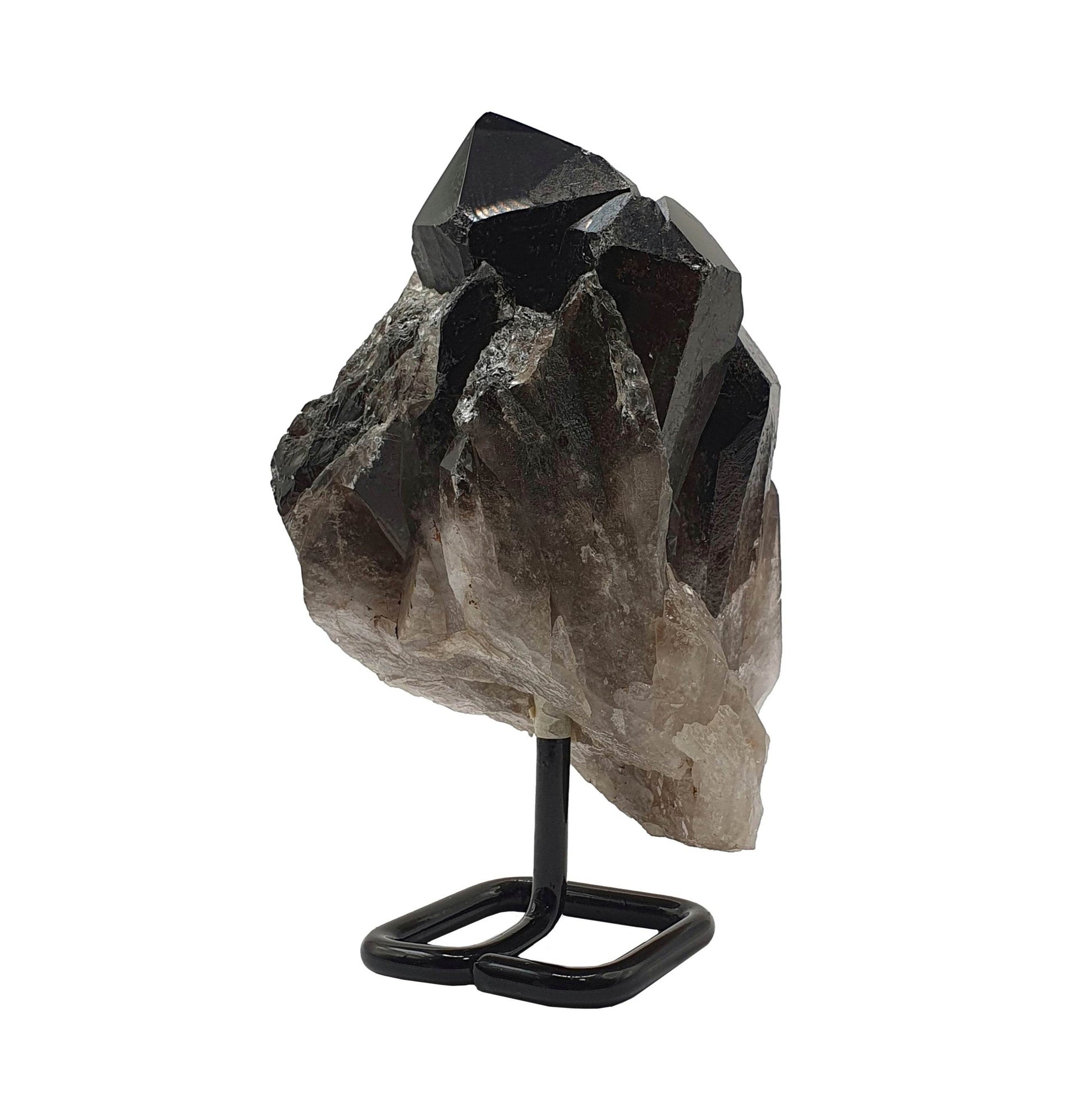 Smoky Quartz Cluster on Stand - Daughter of Swords