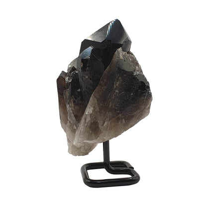 Smoky Quartz Cluster on Stand - Daughter of Swords
