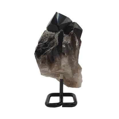 Smoky Quartz Cluster on Stand - Daughter of Swords