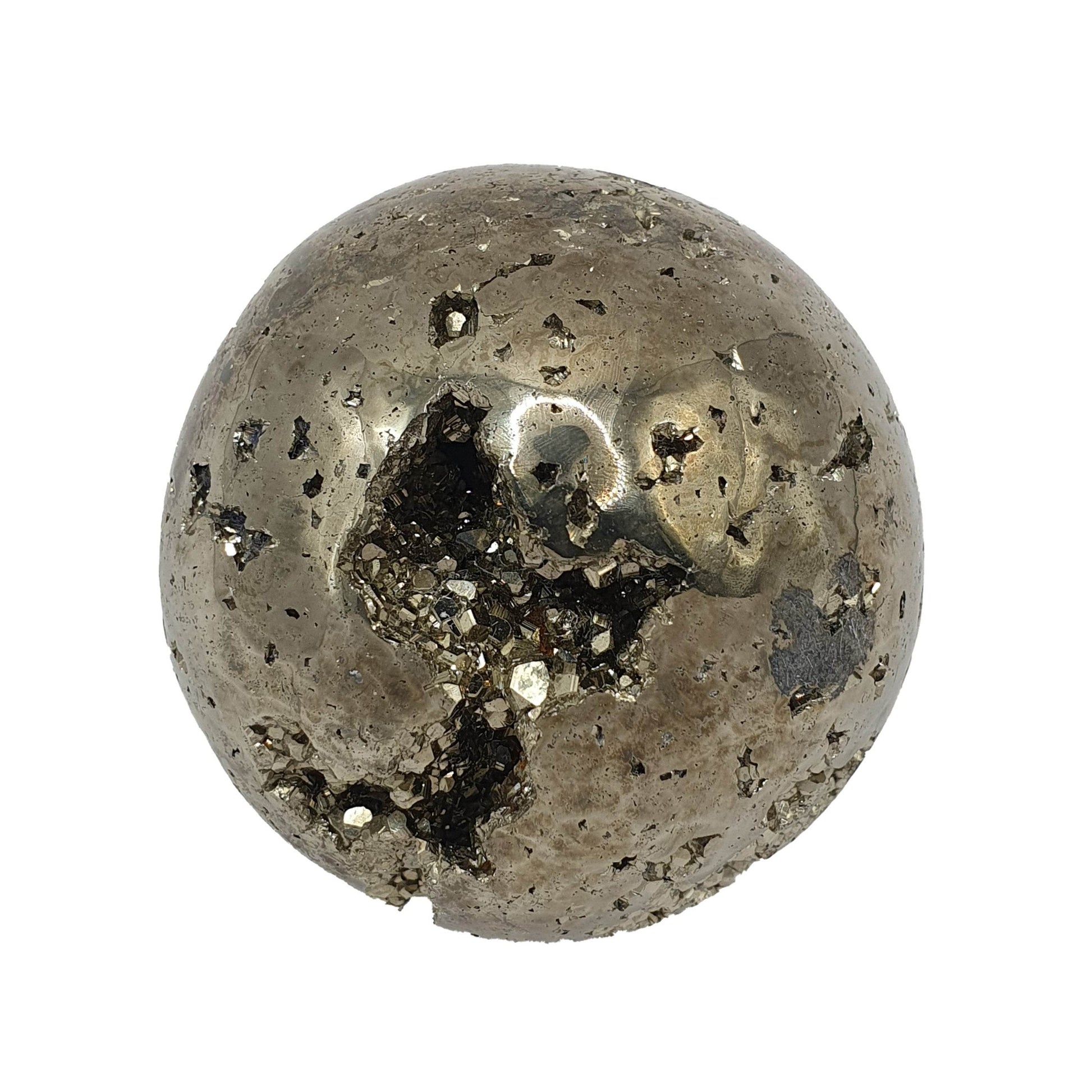 Pyrite Druzy Sphere - Daughter of Swords