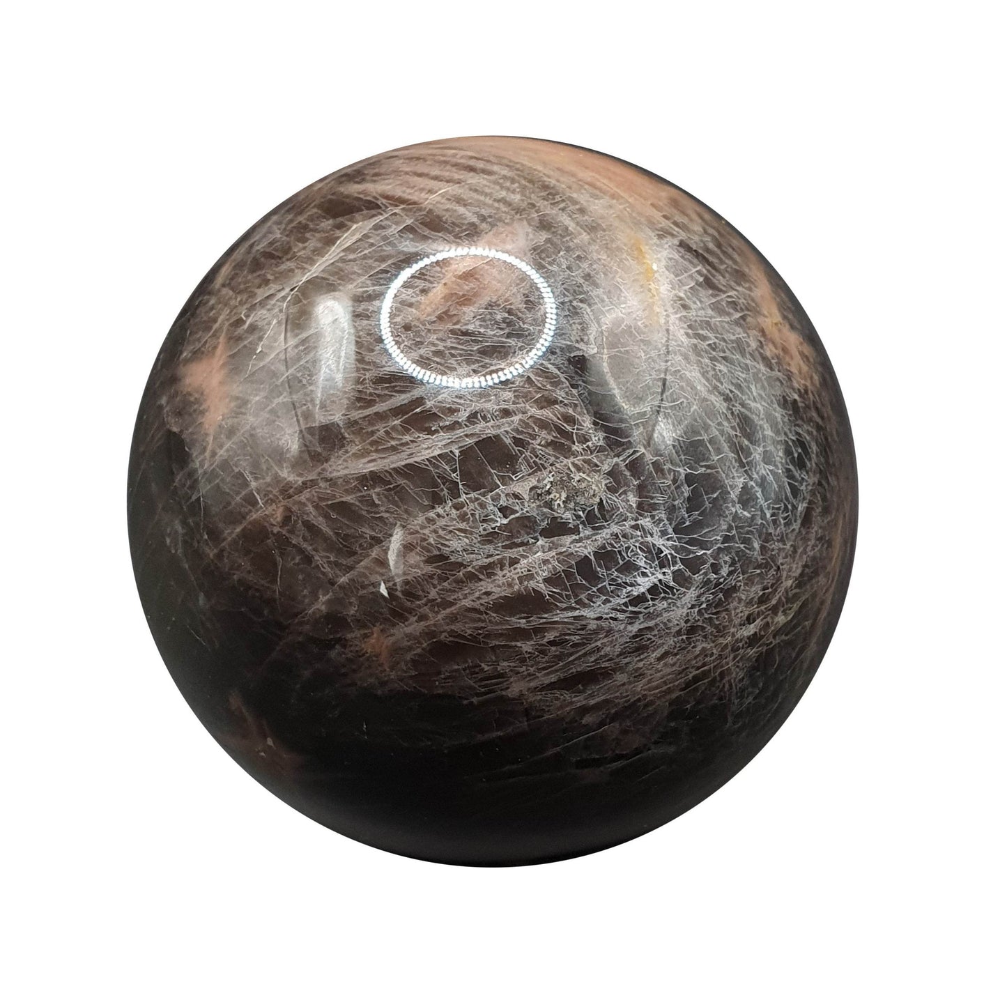 Black Moonstone Sphere - Daughter of Swords