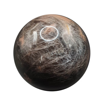 Black Moonstone Sphere - Daughter of Swords