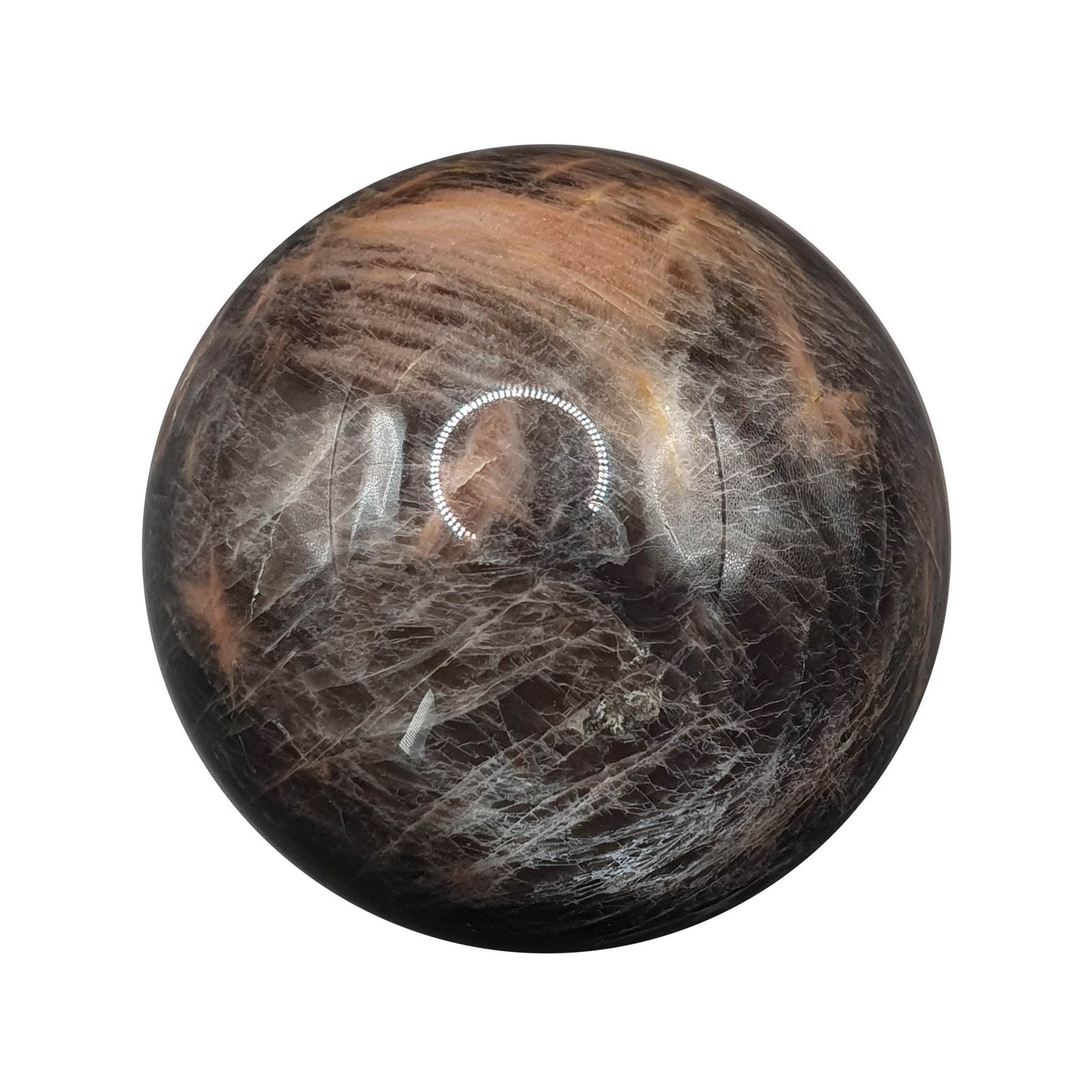 Black Moonstone Sphere - Daughter of Swords