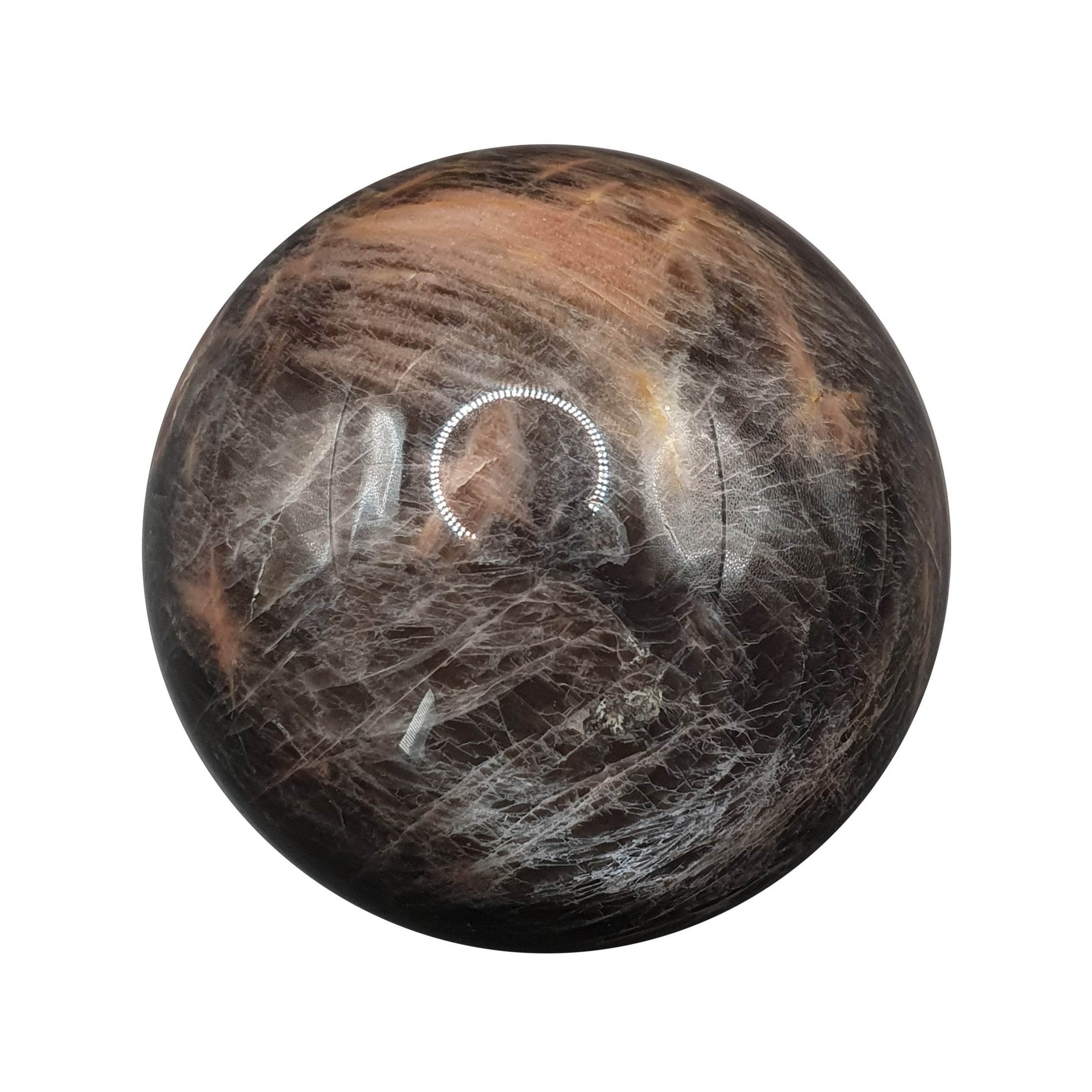 Black Moonstone Sphere - Daughter of Swords