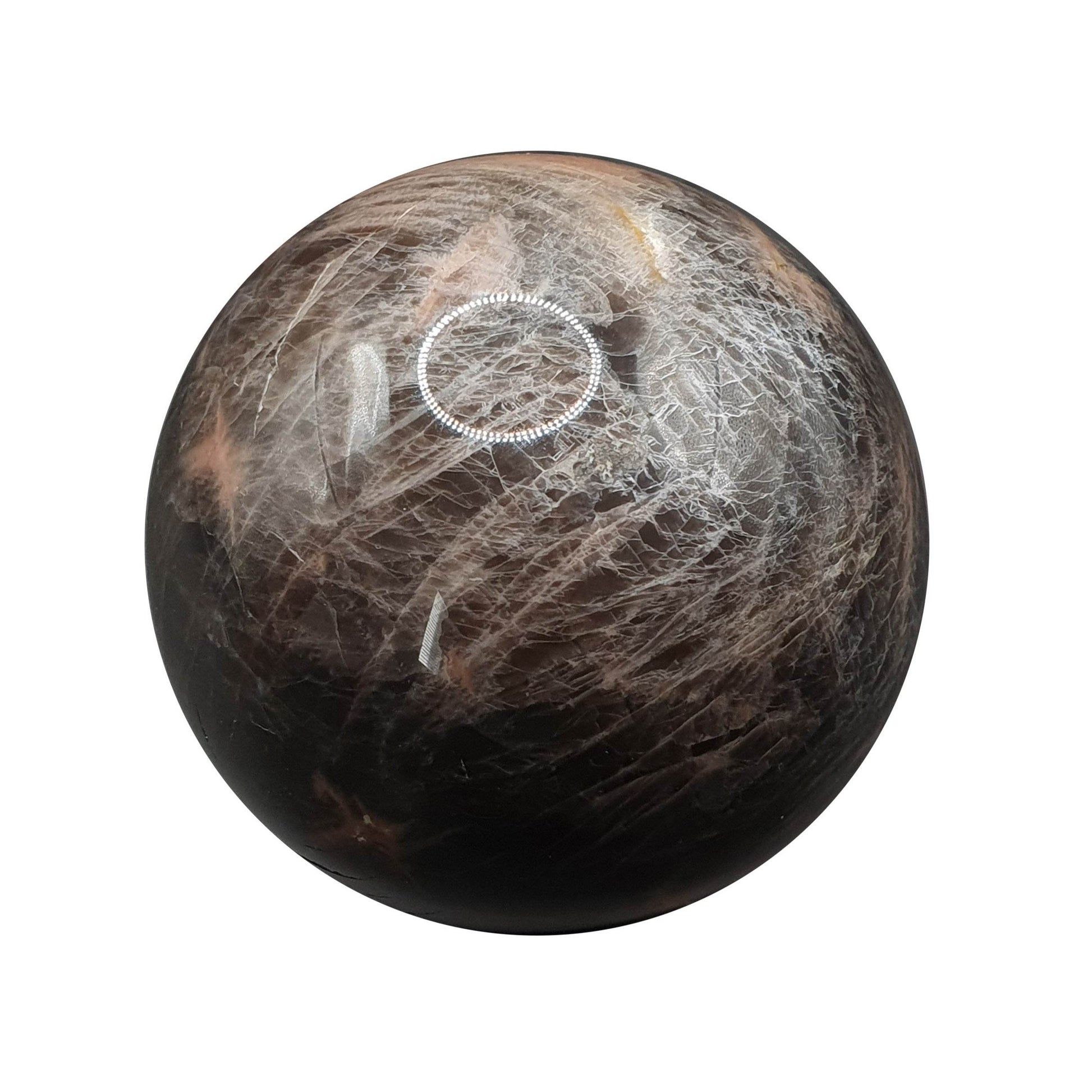 Black Moonstone Sphere - Daughter of Swords