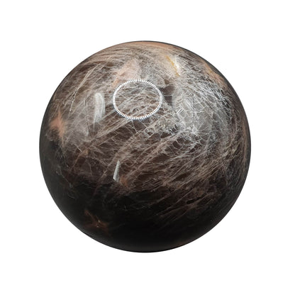 Black Moonstone Sphere - Daughter of Swords