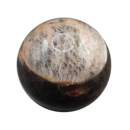 Black Moonstone Sphere - Daughter of Swords