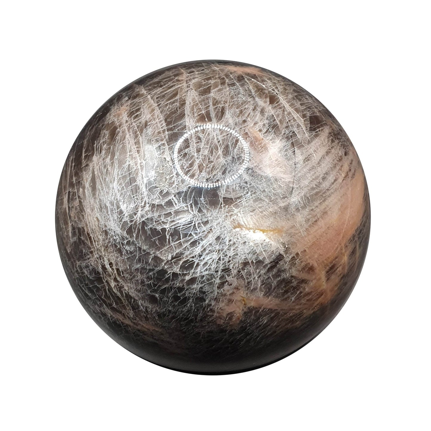 Black Moonstone Sphere - Daughter of Swords