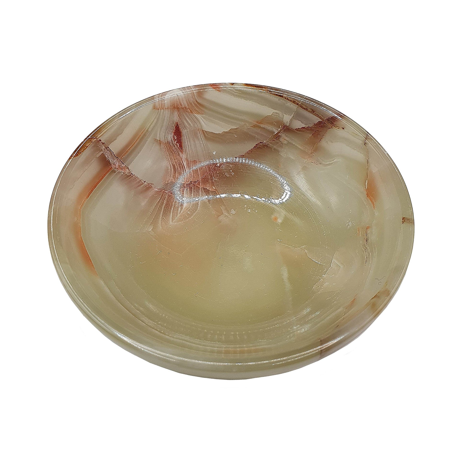 Banded Green Calcite Bowl - Daughter of Swords