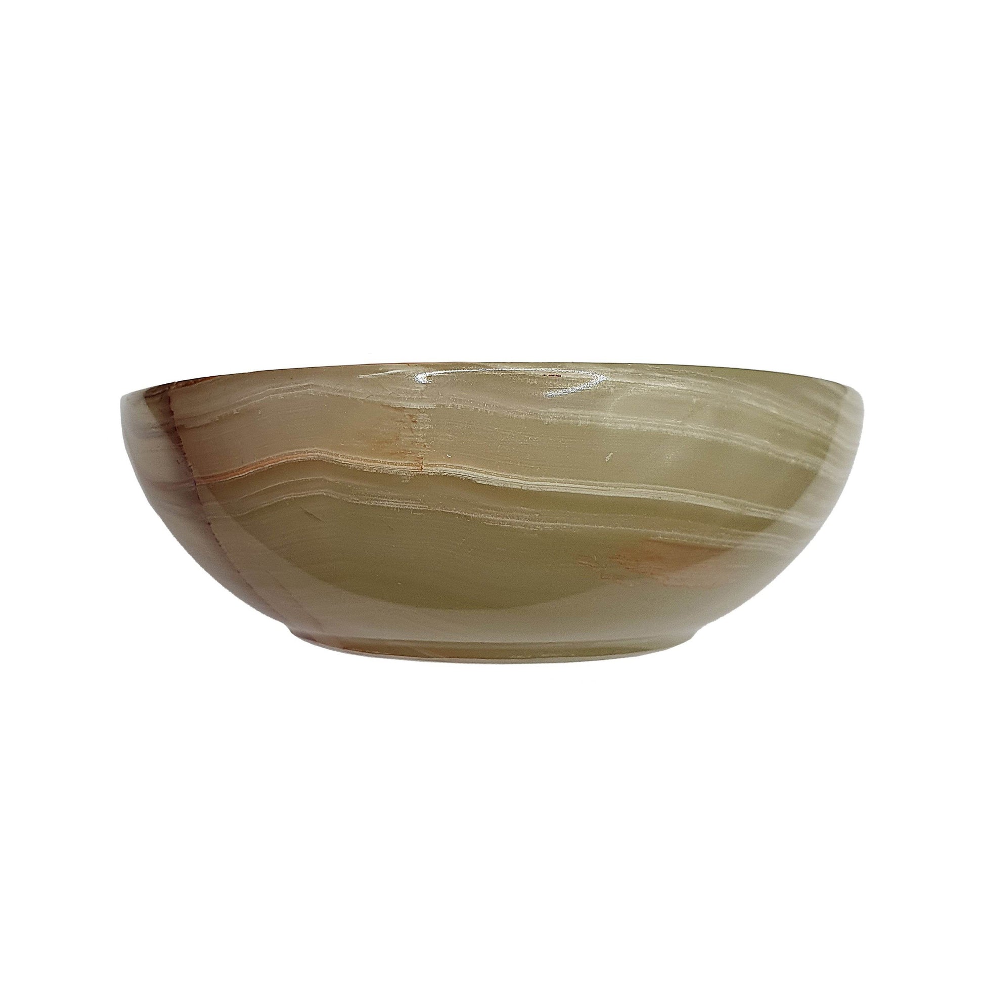 Banded Green Calcite Bowl - Daughter of Swords