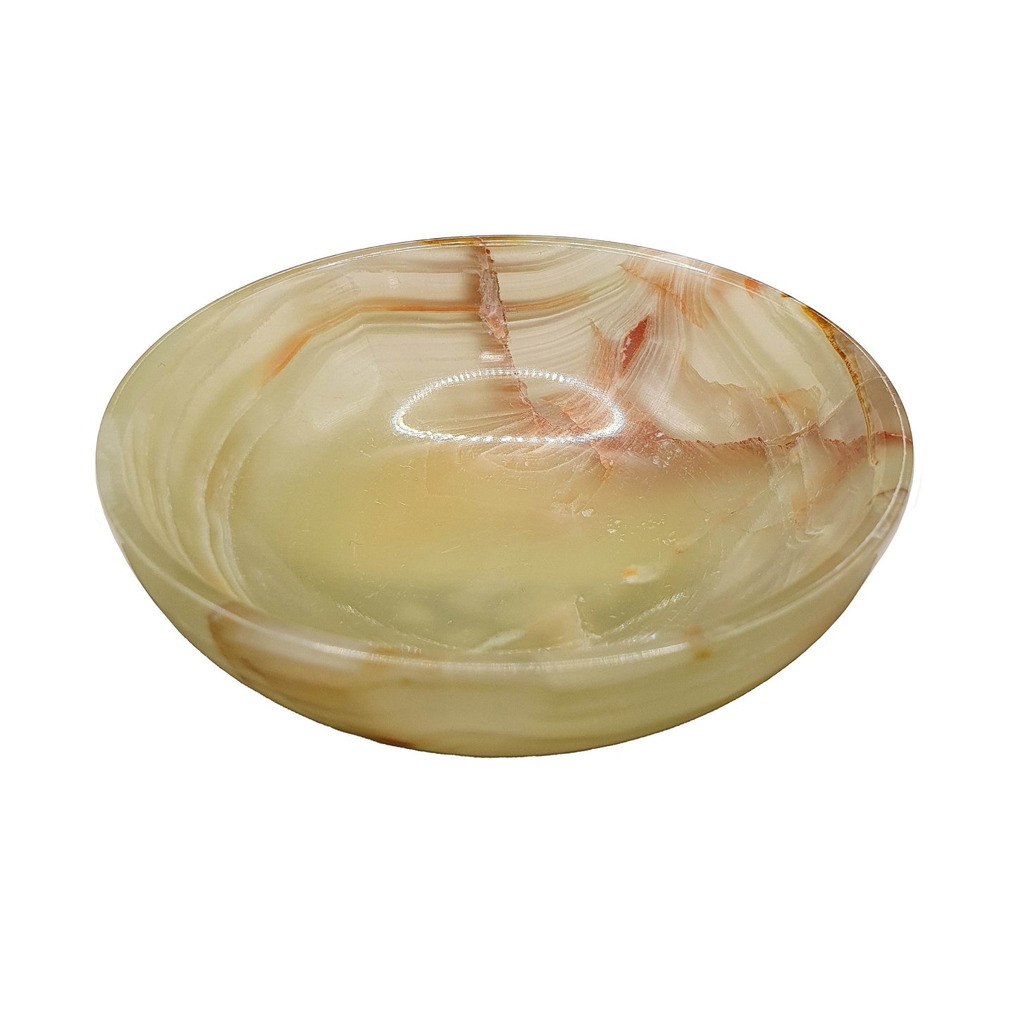 Banded Green Calcite Bowl - Daughter of Swords