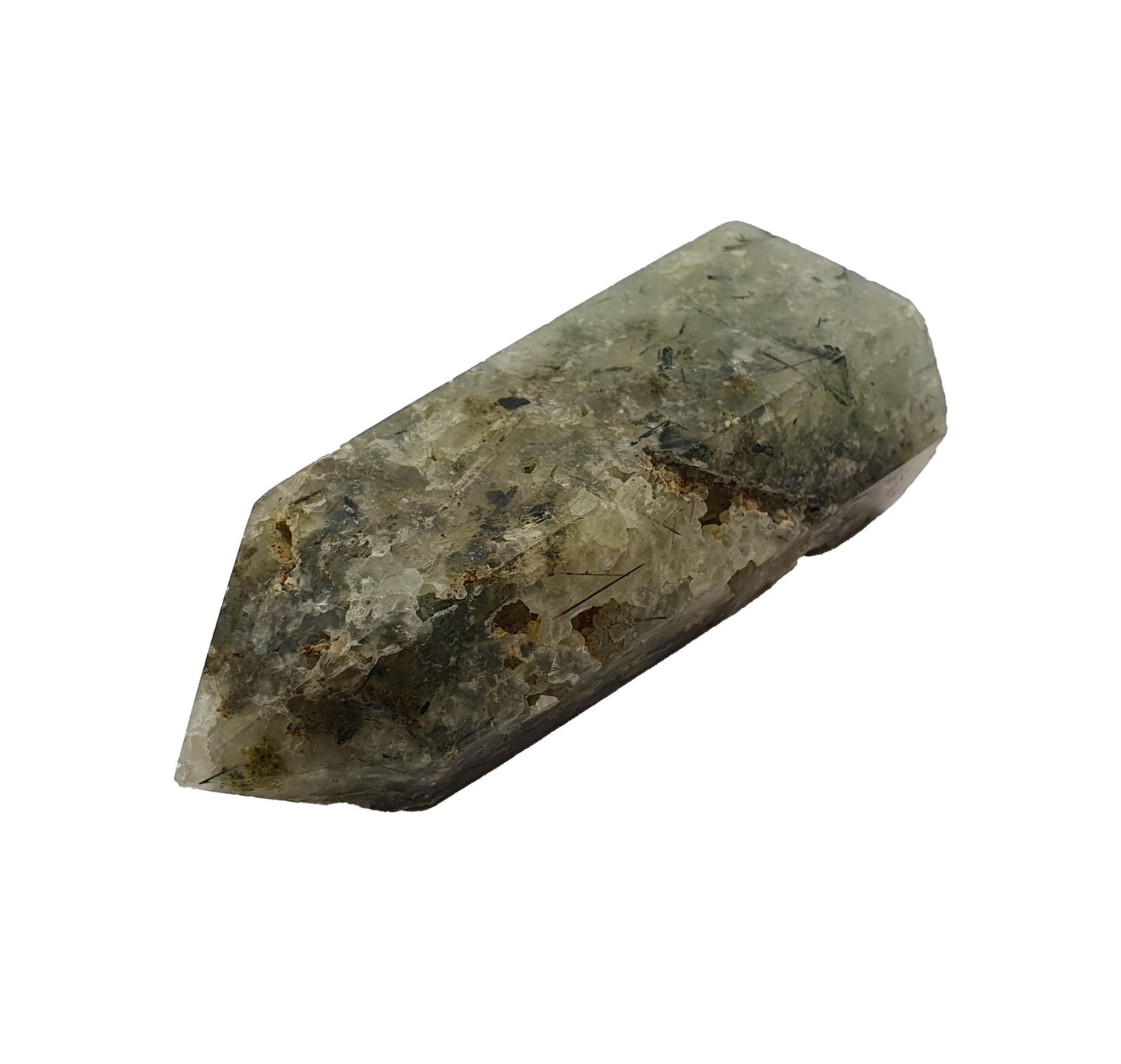 Prehnite Druzy Polished Point - Daughter of Swords