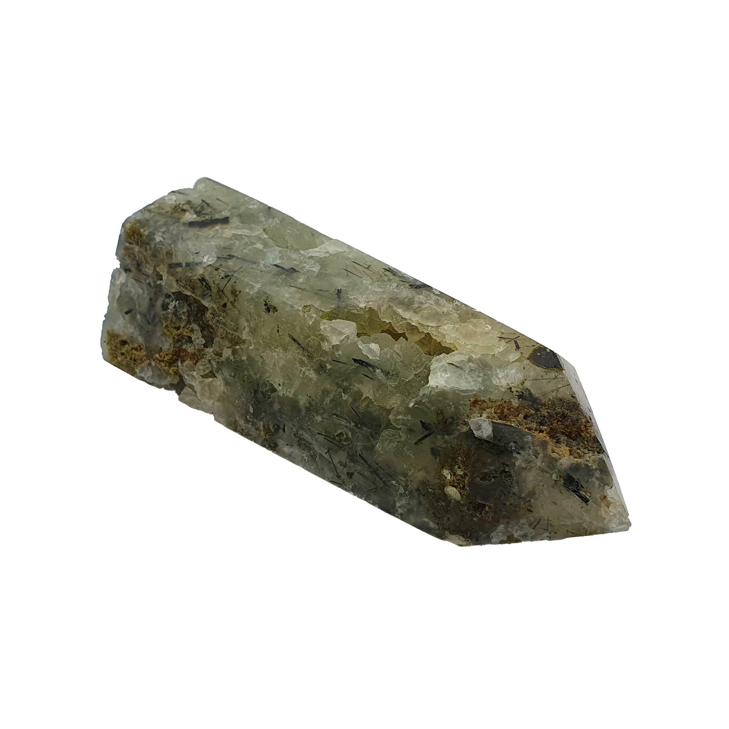 Prehnite Druzy Polished Point - Daughter of Swords