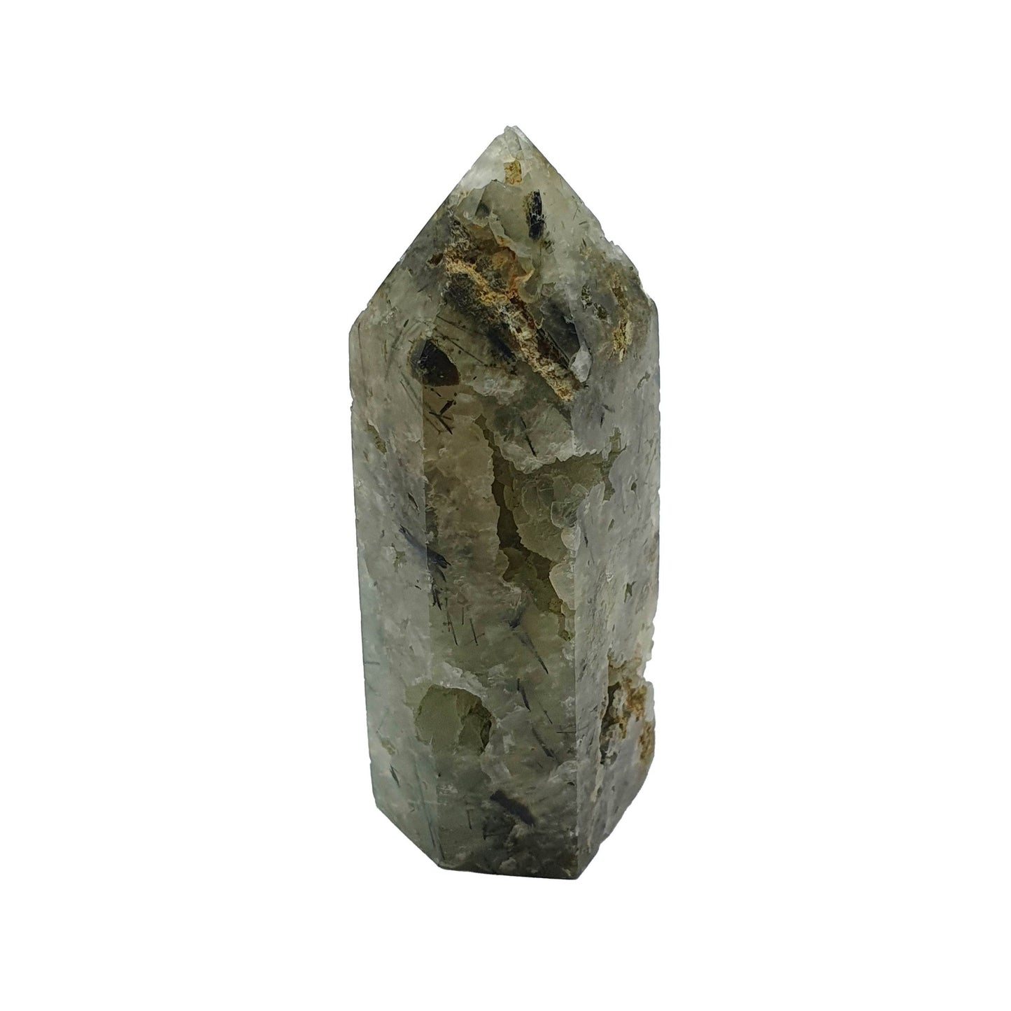 Prehnite Druzy Polished Point - Daughter of Swords