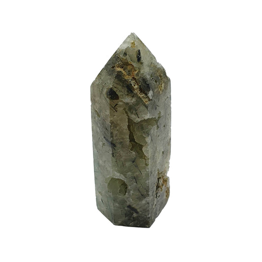 Prehnite Druzy Polished Point - Daughter of Swords