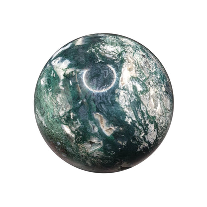 Moss Agate Sphere - Daughter of Swords