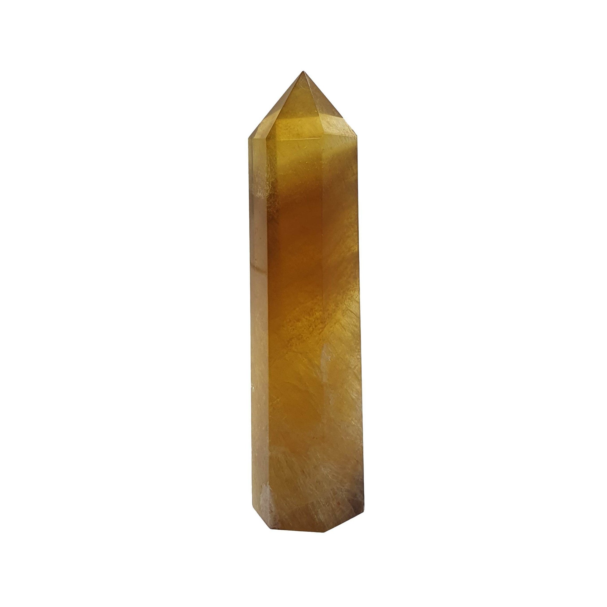 Yellow Fluorite Polished Point - Daughter of Swords