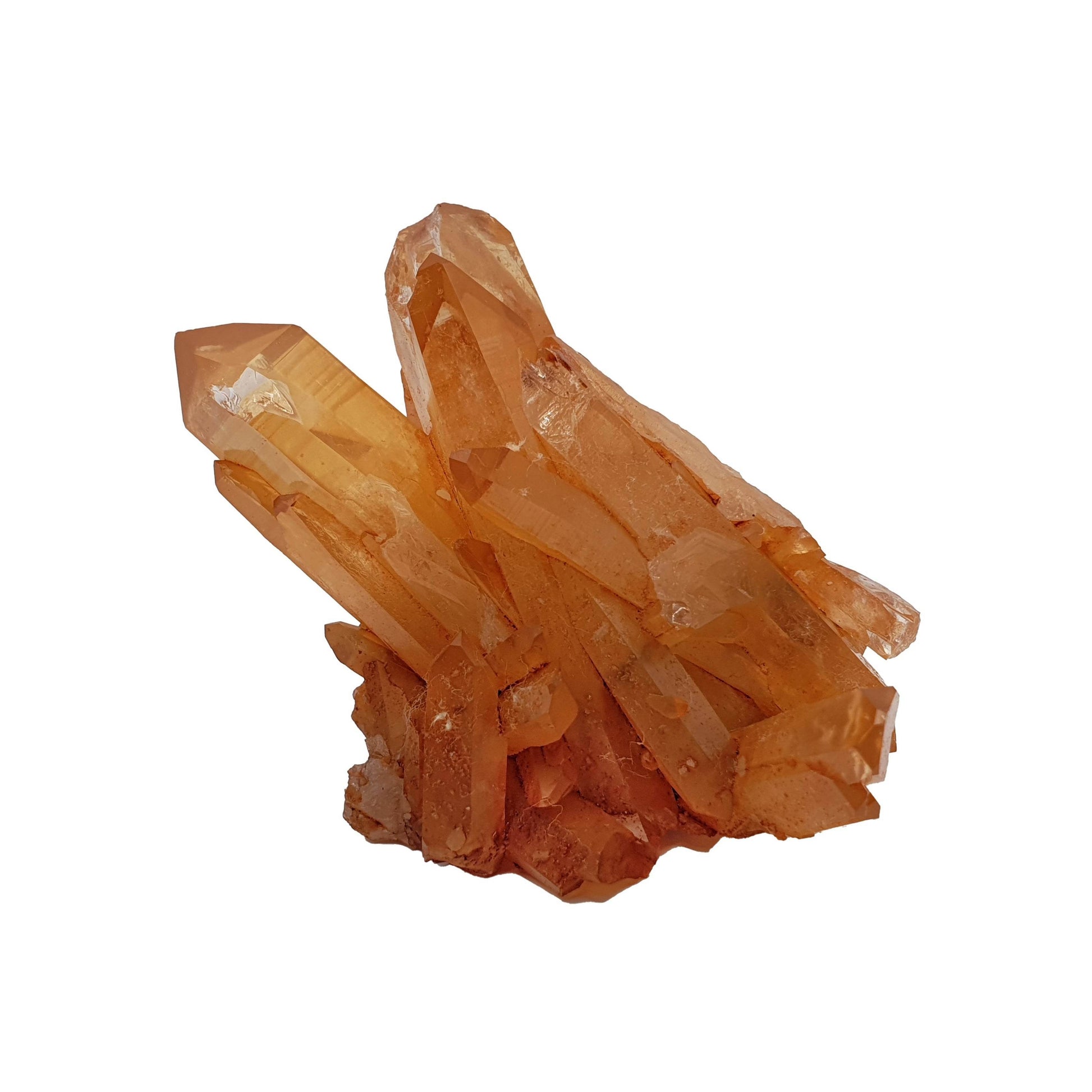 Tangerine Lemurian Quartz Cluster - Daughter of Swords