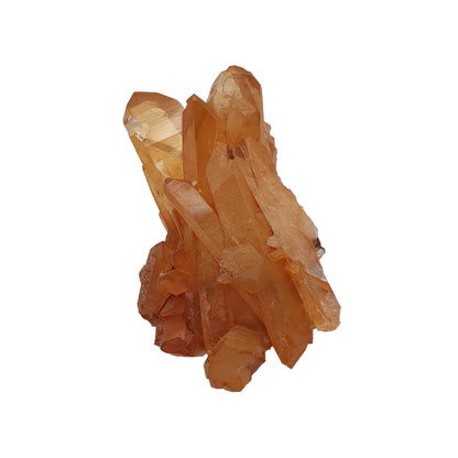 Tangerine Lemurian Quartz Cluster - Daughter of Swords