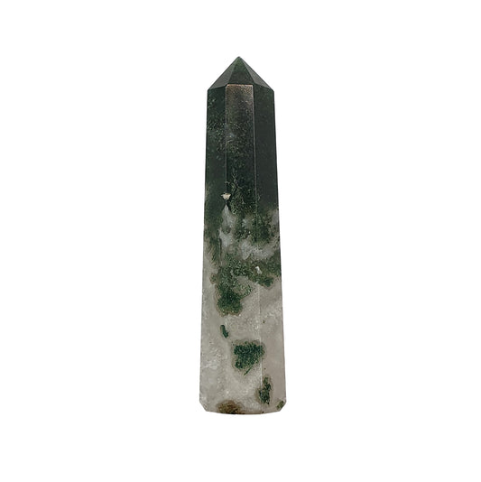 Moss Agate Polished Point