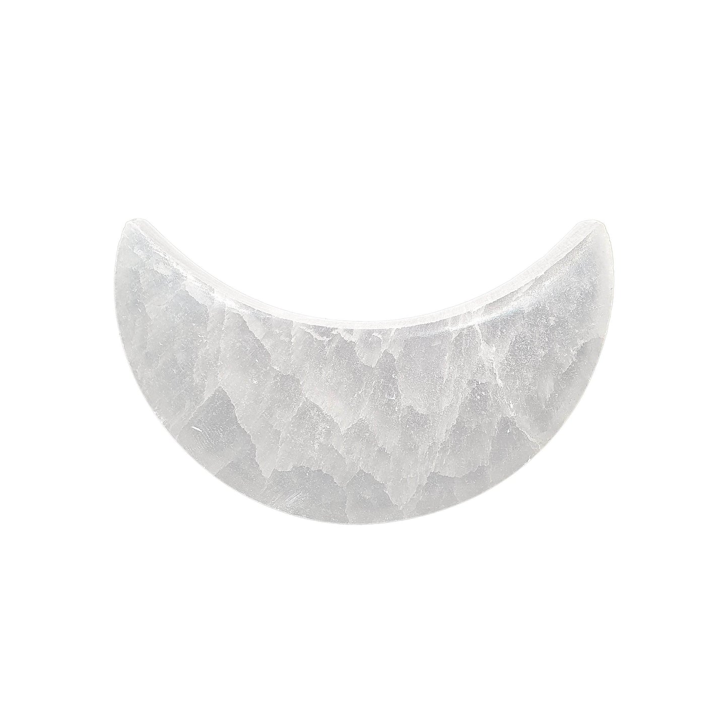 Selenite Crescent Moon Plate - Daughter of Swords