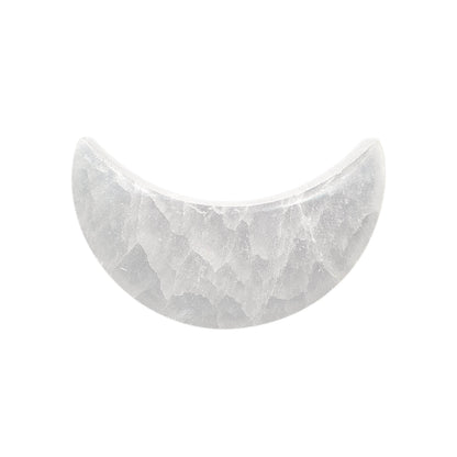 Selenite Crescent Moon Plate - Daughter of Swords