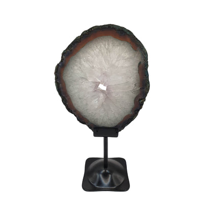 Prasiolite Slice on Stand - Daughter of Swords