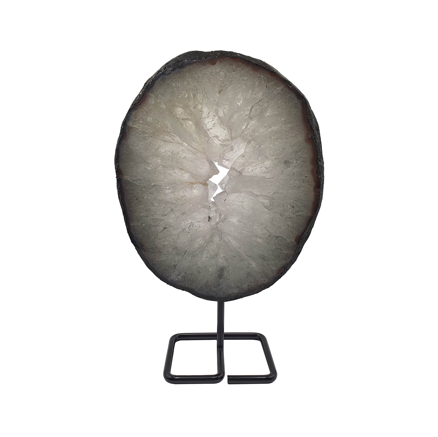 Prasiolite Slice on Stand - Daughter of Swords