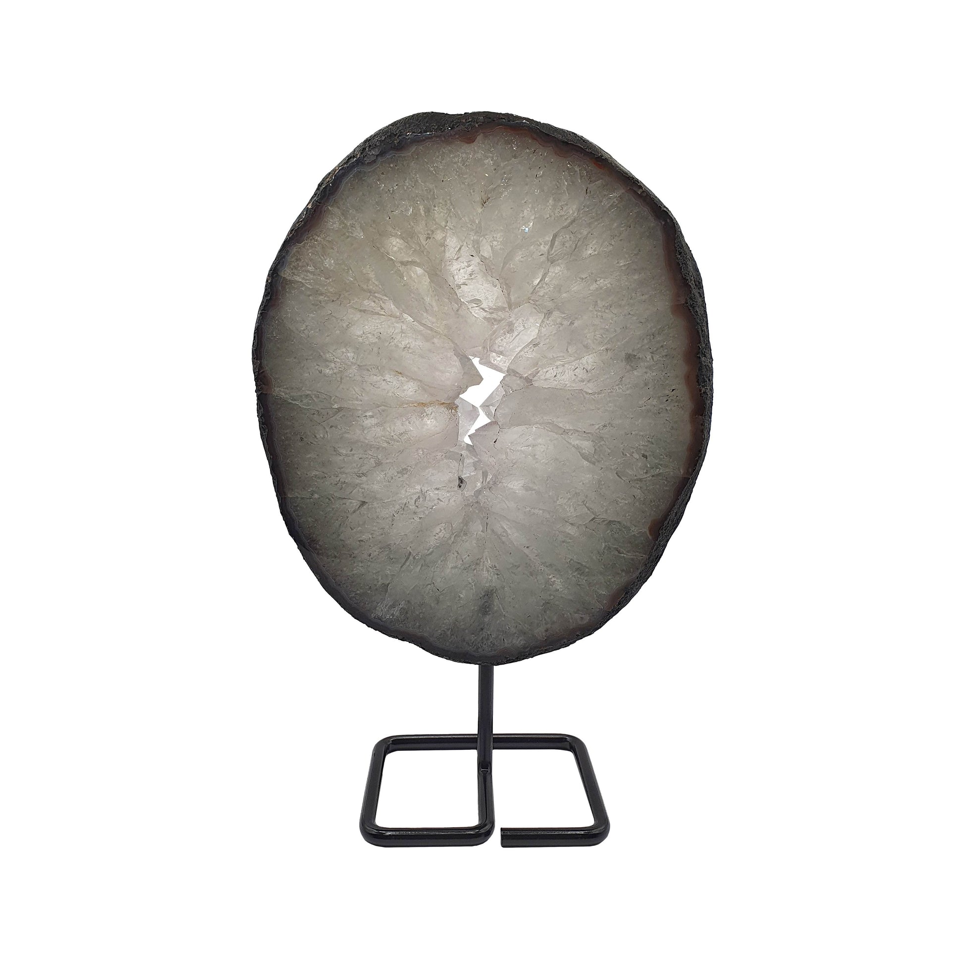 Prasiolite Slice on Stand - Daughter of Swords