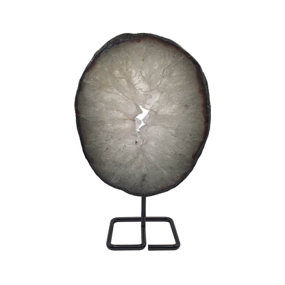 Prasiolite Slice on Stand - Daughter of Swords