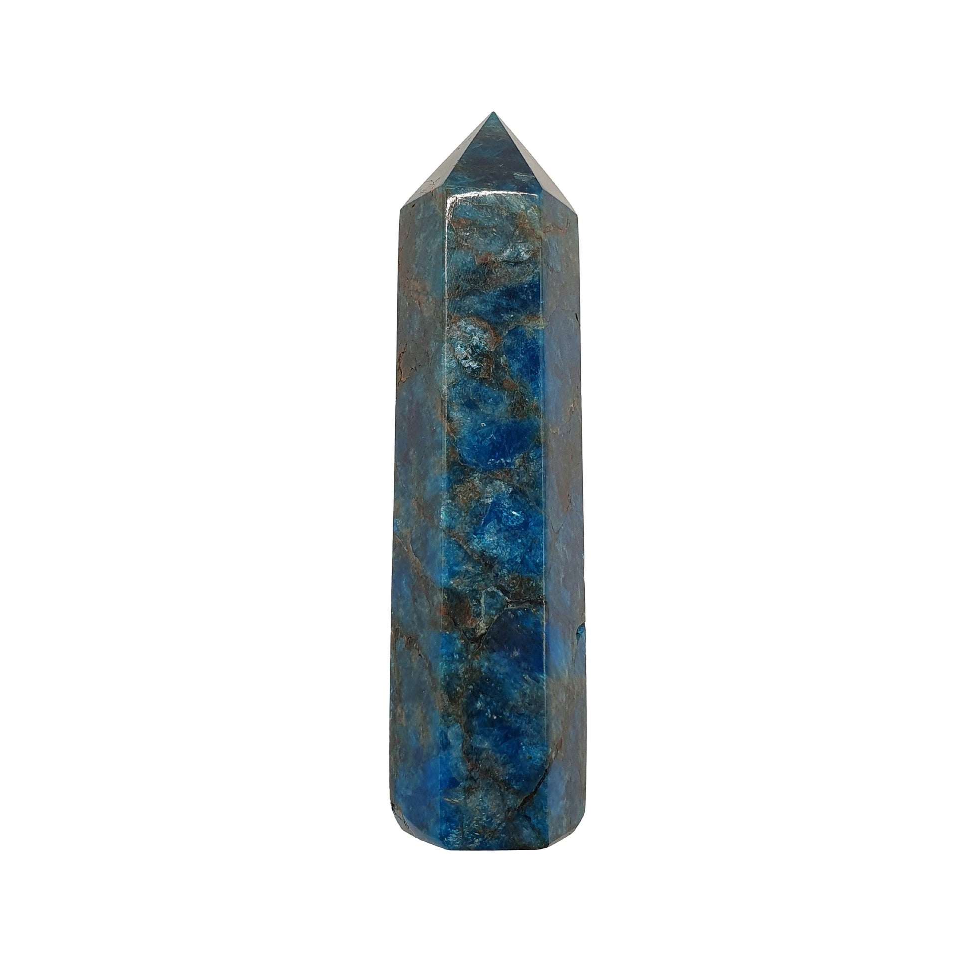 Blue Apatite Polished Point - Daughter of Swords
