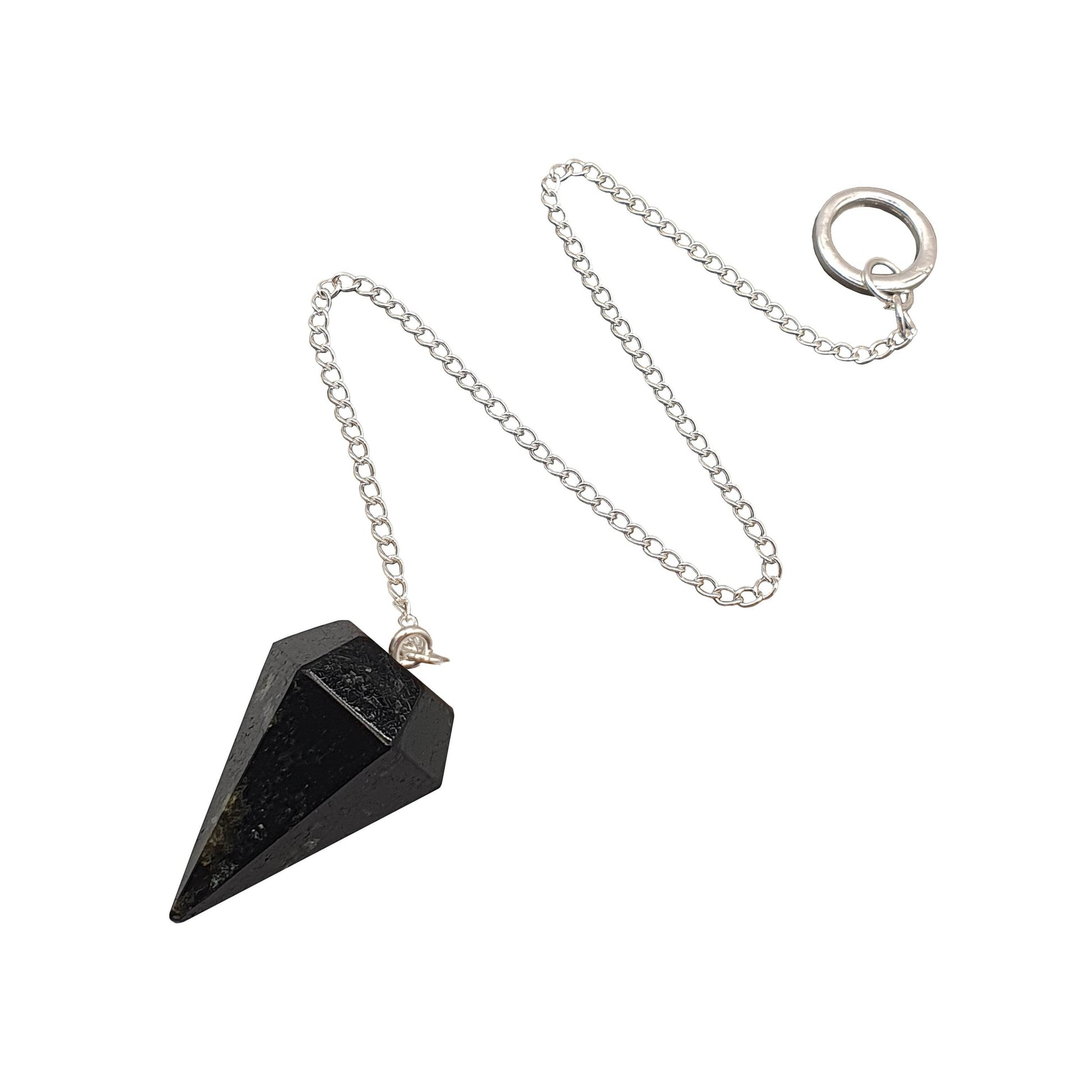 Black Tourmaline Pendulum - Daughter of Swords