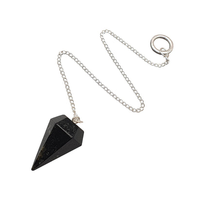 Black Tourmaline Pendulum - Daughter of Swords