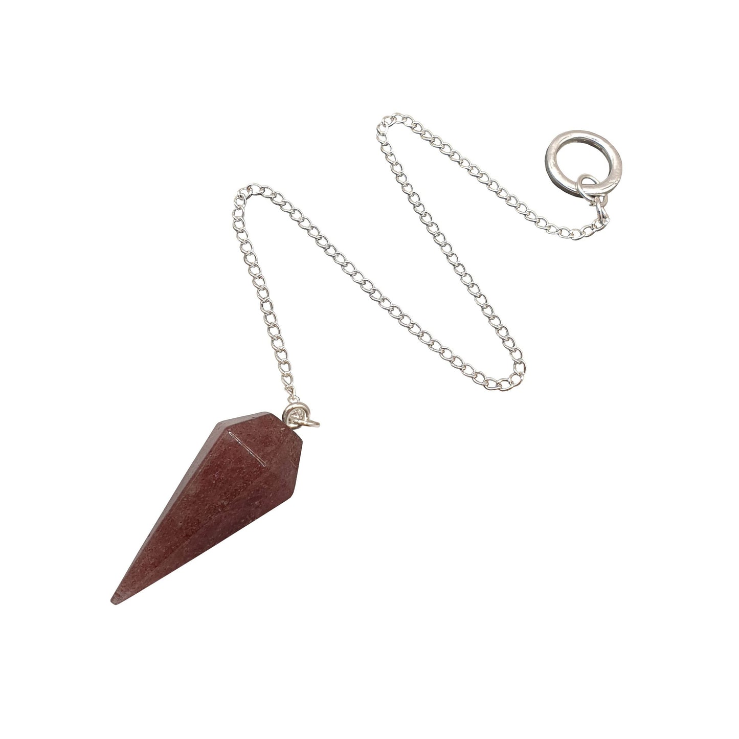 Strawberry Quartz Pendulum - Daughter of Swords