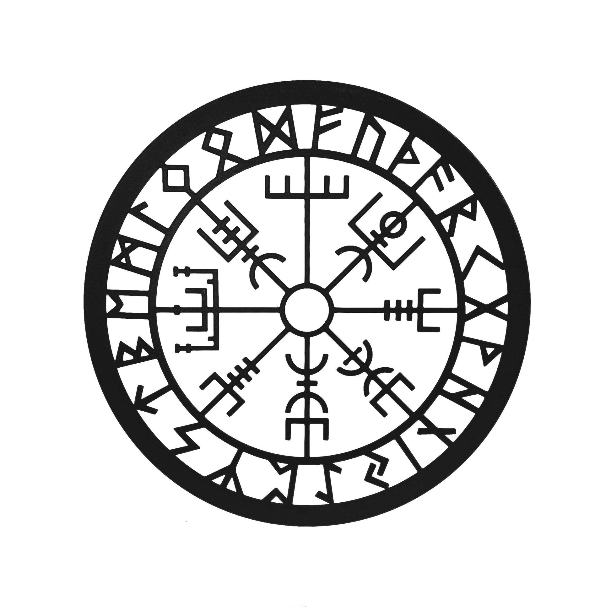 Vegvisir Rune Wall Decor - Daughter of Swords
