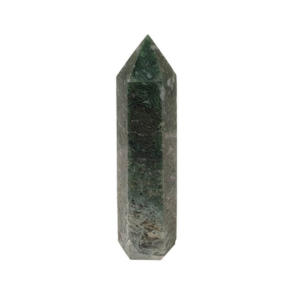 Moss Agate Polished Point - Daughter of Swords