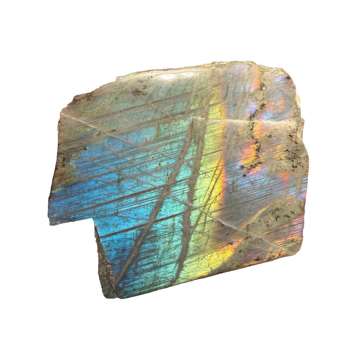 Labradorite Semi Polished Slab