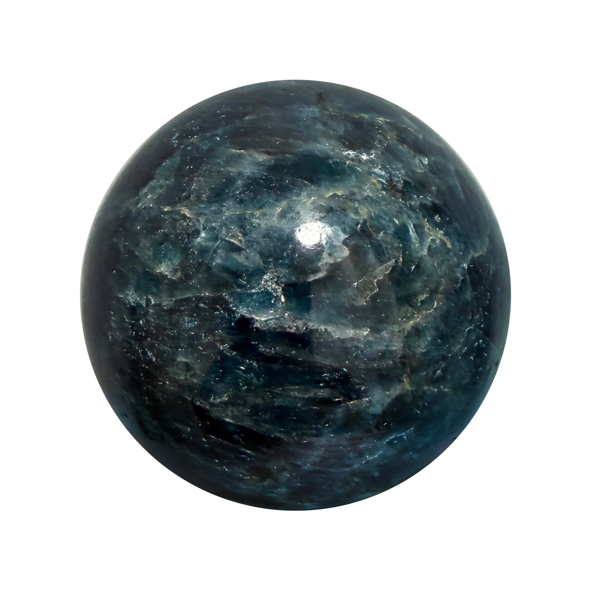 Blue Apatite Sphere
