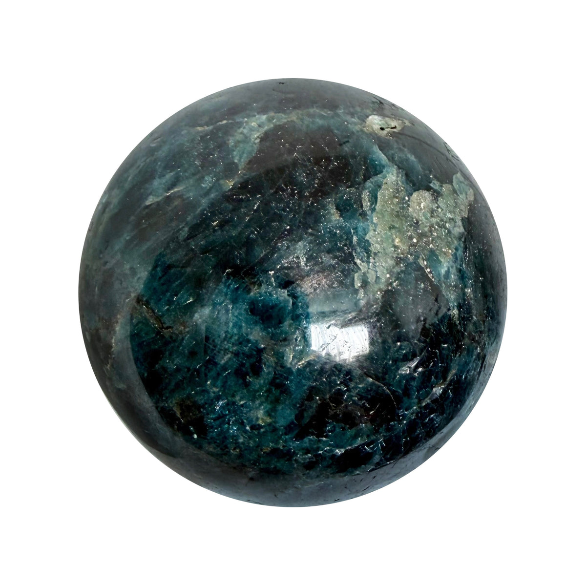 Blue Apatite Sphere